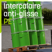 Intercalaires anti-glisse en polyéthylène pour la sécurisation de vos charges palettisées. Par ADRENE