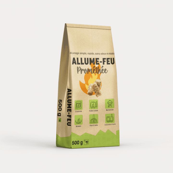 Allume feu laine de bois